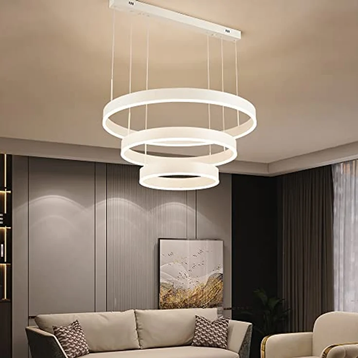 Euroton LED Pendelleuchte LED Pendelleuchte 6053 Fernbedienung warmweiß bis kaltweiß einstellbar, LED fest integriert – Bild 3