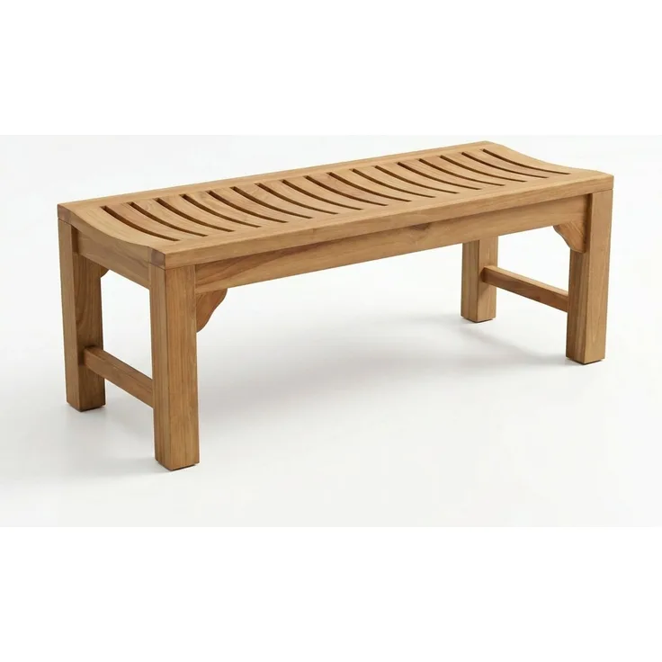 Teakholz Gartenbank DENNIS 2 Sitzer 120cm