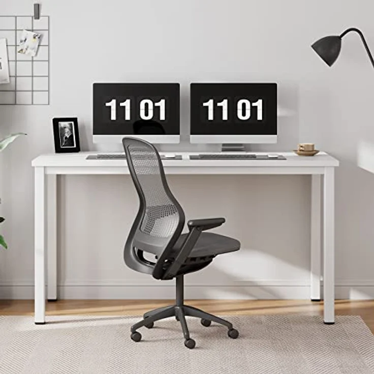 SogesHome PC Schreibtisch Computertisch 100 x 60 x 75 cm Büro Workstation für Home Office Verwenden Schreibtisch, Esstisch Konferenztisch AC3DW-100-SH – Bild 6