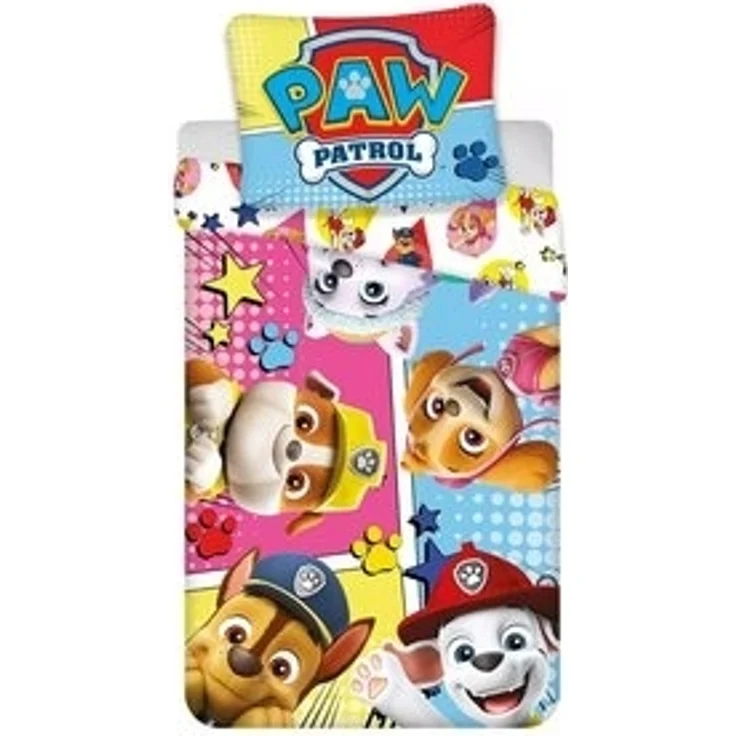 PAW PATROL Kinderbettwäsche Bett Wäsche Set Bettbezug Blau Jungen Wendebettwäsche 100×135cm, angenehmes Hautgefühl – Bild 4