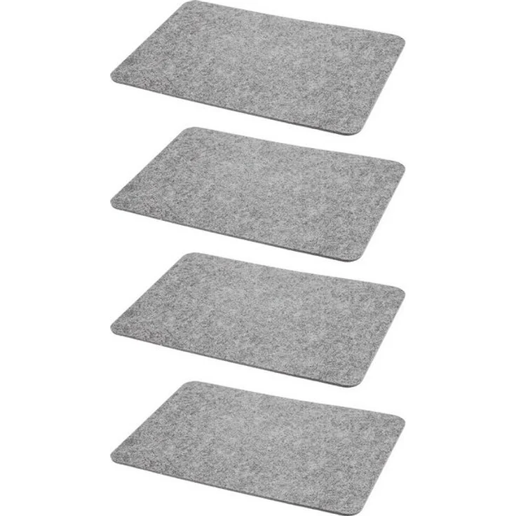 HAC24 Platzset Filz Platzmatte Tischsets Untersetzer Tischmatten Filzuntersetzer, (Set, 4-St), 44 x 30 cm, Rechteckig – Bild 2