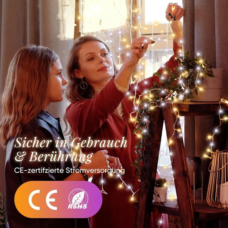 SALCAR 5m 300 LED Lichterkette Außen Weihnachten – Bild 8