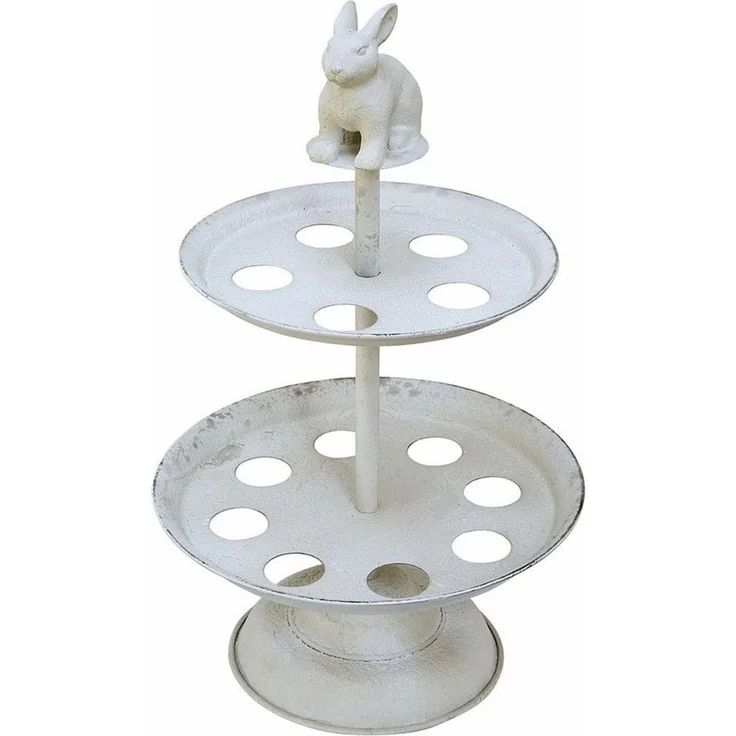 Mirabeau Etagere Eier-Etagere Delixor antikweiß, Eisen – Bild 2