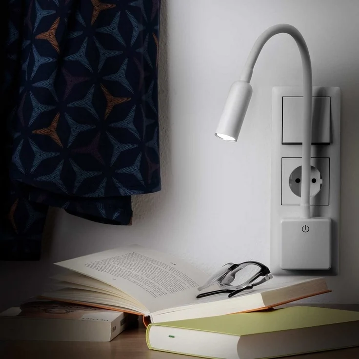 SEBSON LED Steckdosenleuchte LED Steckdosenlampe dimmbar und flexibel - 4W 230lm neutralweiß, LED fest integriert, neutralweiß – Bild 2
