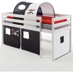 IDIMEX 'Erik' Hochbett inkl. Vorhang und Tunnel 'Pirat'
