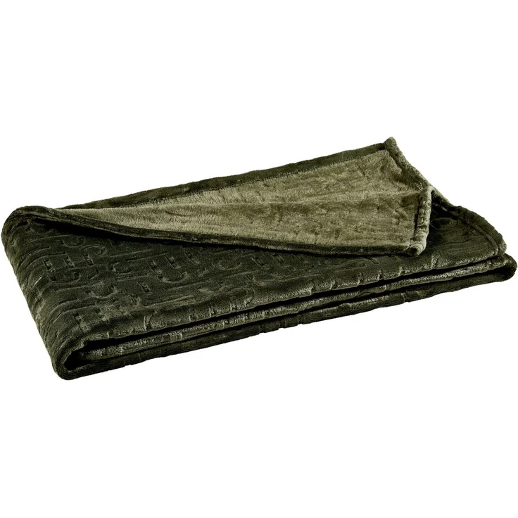 Esprit 'E-SCATTER' Plaid, Polyester grün, 140 x 190 cm, waschbar bis 30 °C – Bild 1