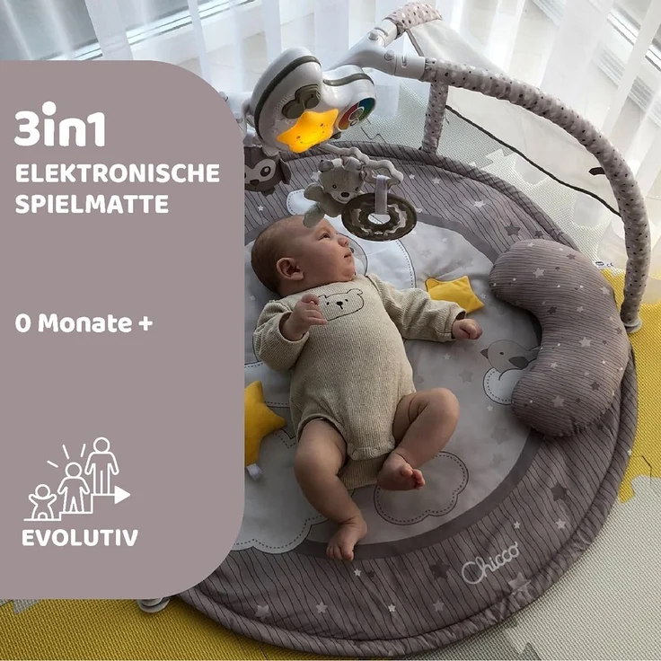 Chicco – Farbspiel GYM - 3 in 1 Baby-Spieldecke – Bild 2