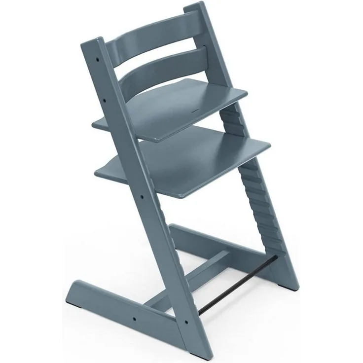 Stokke 'Tripp Trapp' Hochstuhl, fjord blue, höhenverstellbar, Buche