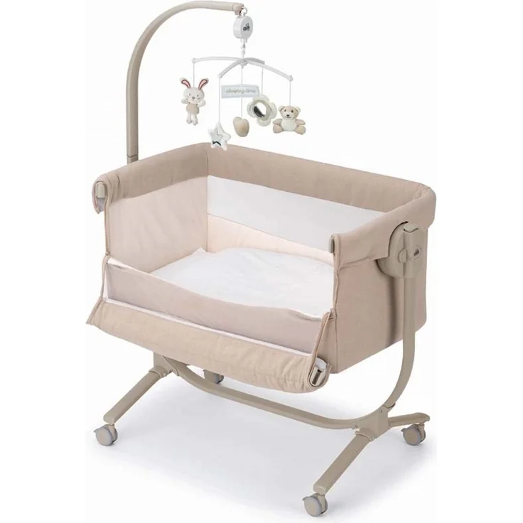 Baby Beistellbett Cullami | Mehr Farben verfügbar | inkl. Wippfunktion | 8-fach höhenverstellbar – Bild 3