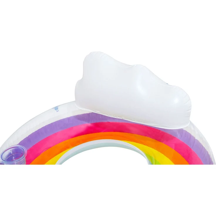 Rainbow Dreams™ 2-Personen-Schwimmring mit Kopfstütze 172 x 102 x 53 cm – Bild 5