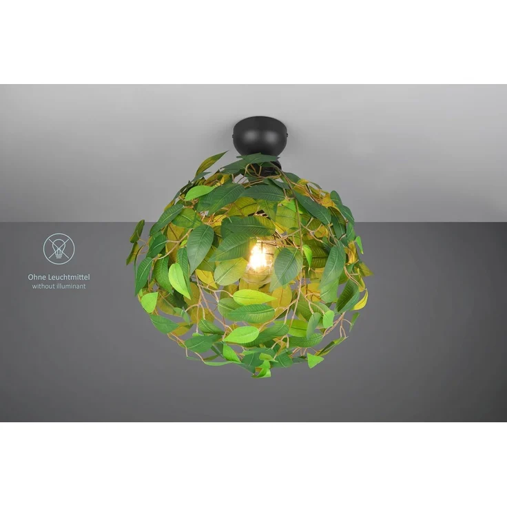 lightling Deckenleuchte Lea, ohne Leuchtmittel, IP20 Indoor, Stoffschirm, Ø 38 cm – Bild 4