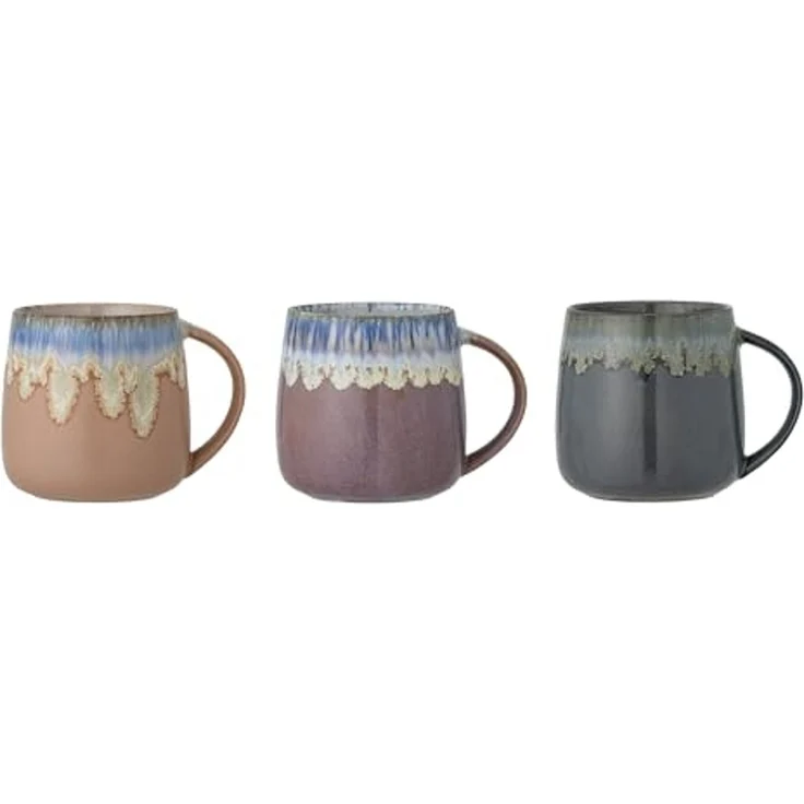 Bloomingville Becher Set, Cloe Mug, Blue, Stoneware 9,5x10 cm – Bild 3