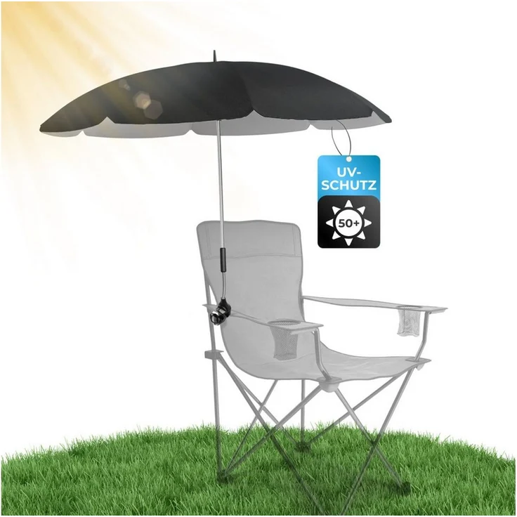 Styngard Sonnenschirm Stuhl Sonnenschirm für Liegestuhl mit UV Schutz 50+/120 cm Durchmesser – Bild 5