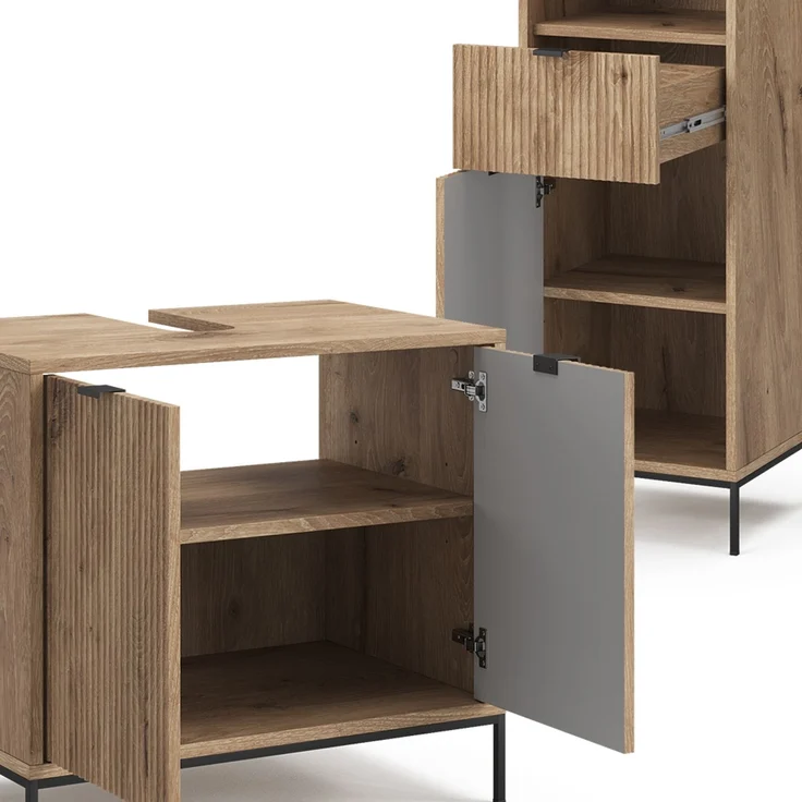 Badmöbel-Set Eliza Viking Oak 5-teilig Vicco – Bild 6