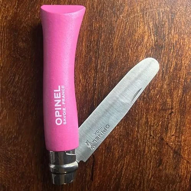 Opinel No 07, Kindermesser, rostfrei, Buchenholz, verschiedene Farben – Bild 8