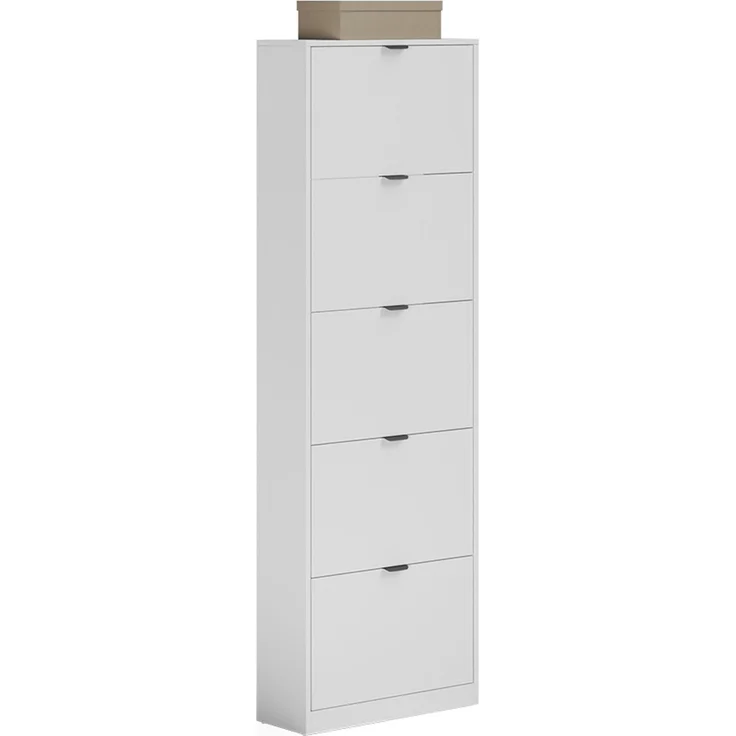 Schuhkipper Gizmo Weiß 59x181.1 cm mit 5 Fächern Vicco – Bild 6