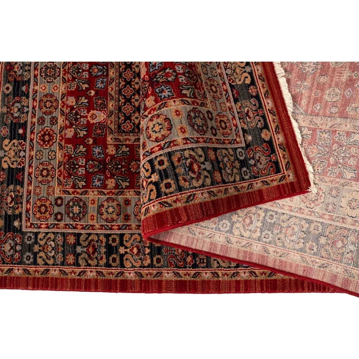 THEKO Wollteppich Saharna 2400, rechteckig, Höhe: 12 mm, reine Wolle, Orient-Optik, mit Fransen – Bild 2
