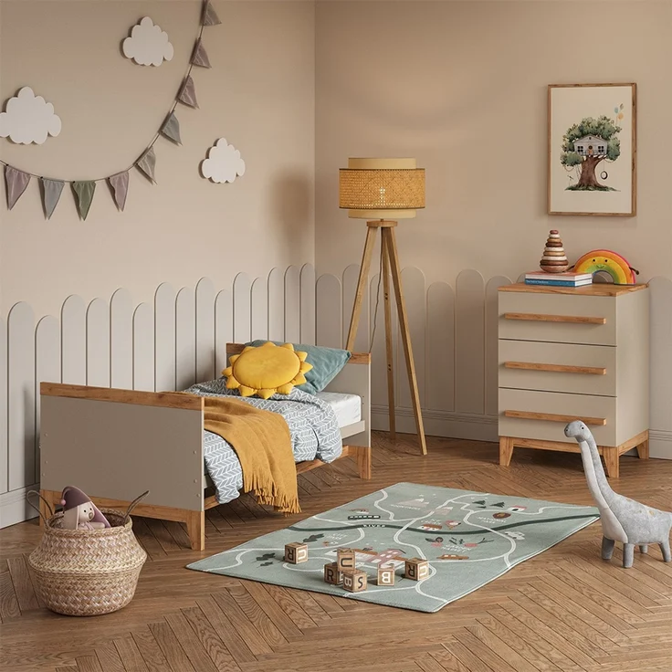Kommode Malia Cashmere 60 x 88 cm mit 3 Schubladen Vitalispa – Bild 5
