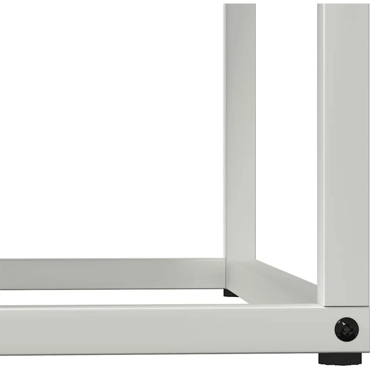 vidaXL Brennholzregal Weiß 69,5x35x81 cm Kaltgewalzter Stahl 864178 – Bild 7