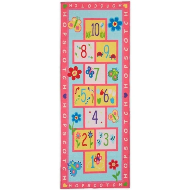 Kinderteppich Hüpfkästchen