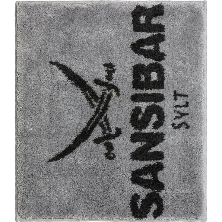 Sansibar Sylt Badematte Badematte »Sansibar, Höhe 20 mm, mit Sansibar Logo Schriftzug, rutschhemmend beschichtet, fußbodenheizungsgeeignet, strapazierfähig, schnell trocknend, Polyacryl, rechteckig, 55x65 cm, 60x100 cm, 70x120 cm – Bild 3