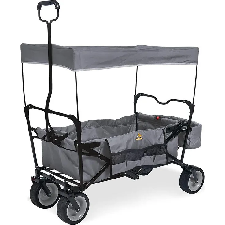Pinolino 'Paxi' Klappbollerwagen in Grau, inkl. Sonnendach und Hecktasche