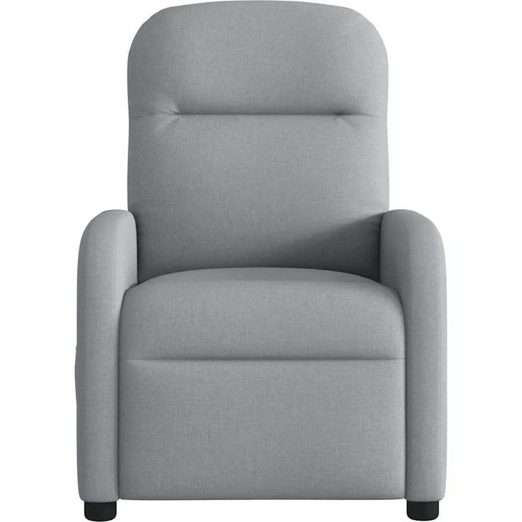 vidaXL Relaxsessel Elektrisch Hellgrau Stoff 3302952 – Bild 4