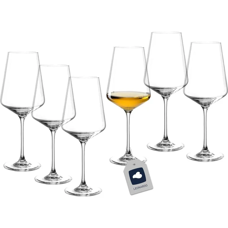LEONARDO HOME PUCCINI Weinglas, Glas, klar, 6. 4 cm, 6 Gläser