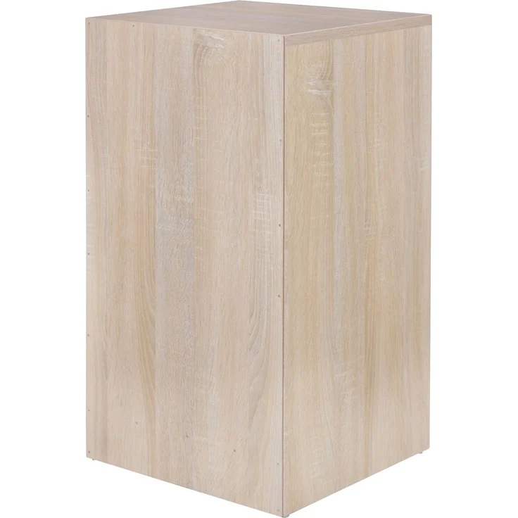 Nachtkonsole FOGGIA Holz Nachttisch modern mit 3 Schubladen sonoma, Design Nachtkästchen 37,5 x 68 x 35 cm, Extra hohes Nachtschränkchen – Bild 8