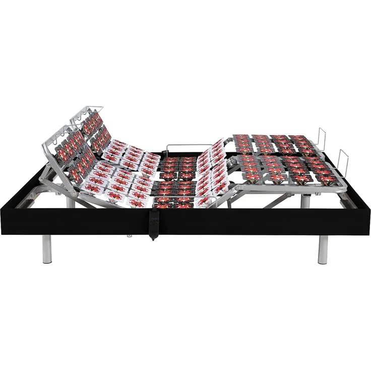 Relax-Bettgestell 2x78 Modulteller - 2 x 90 x 200 cm - Schwarz - DREAMEA – Bild 6