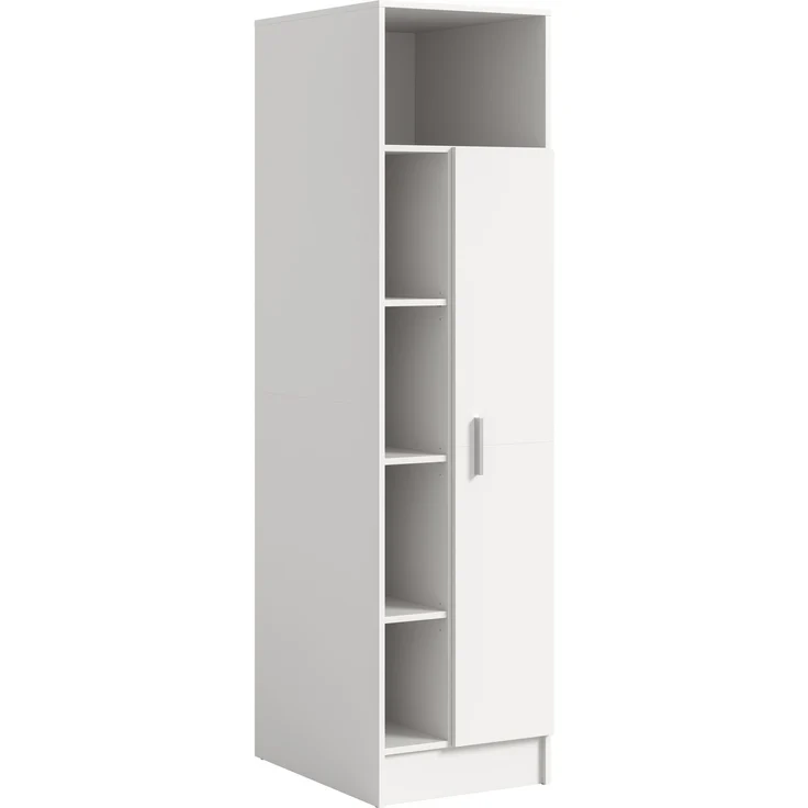 Universalschrank (B/H/T: 50x195x62 cm) in weiß Nachbildung