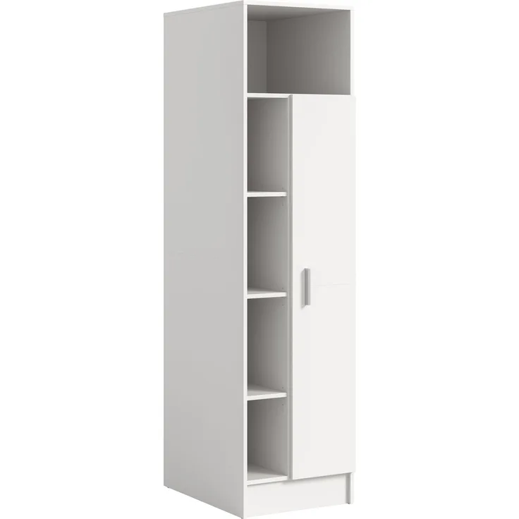 Universalschrank (B/H/T: 50x195x62 cm) in weiß Nachbildung