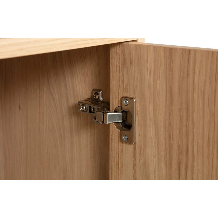 Modulschrank Modulair Eiche lackiert, modern mit Push-to-Open, natur, 44x40 cm, 2 Fächer – Bild 6