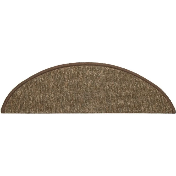 Beautissu Stufenmatte ProStair, 55x15cm, Braun, 15 Stück, Treppenmatte, halbrund, Höhe: 4 mm, Selbstklebend, Trittschalldämmung von ca. 20dB – Bild 2