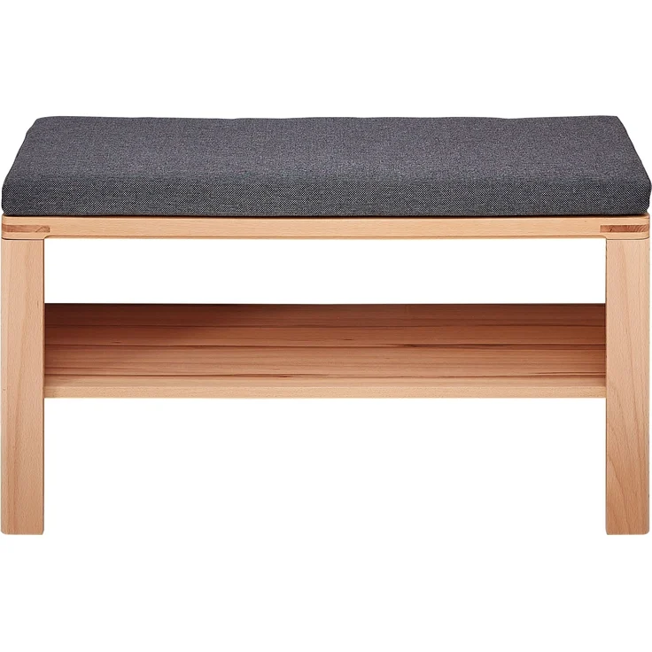 Garderoben-Set >Nature One< (2-teilig) in Kernbuche, teilmassiv - 90x158x40cm (B/H/T) – Bild 2