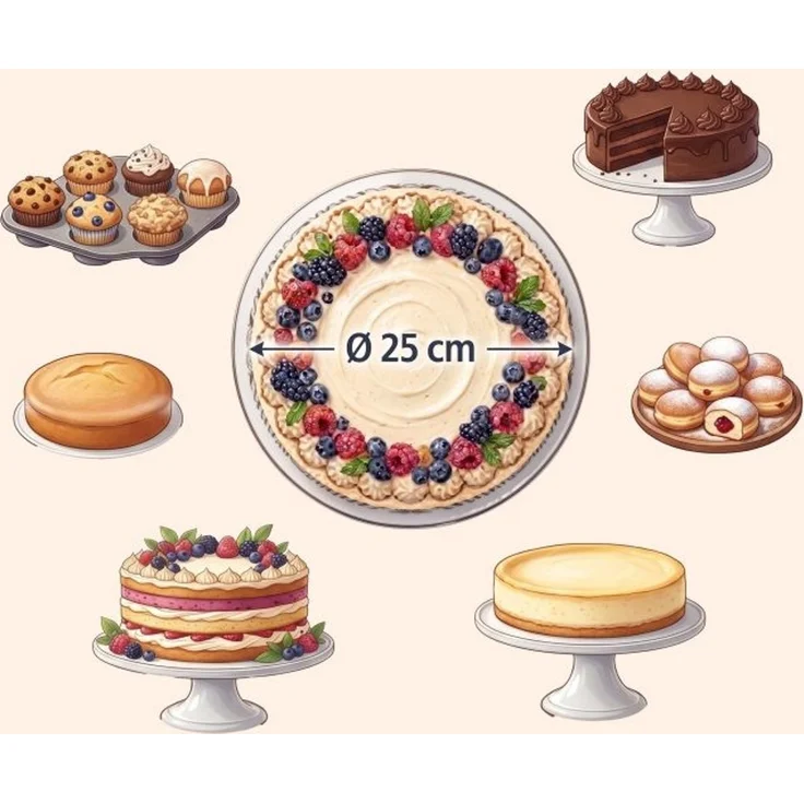 Relaxdays Tortenbox Set Sichtfenster & Cakeboards – Bild 7