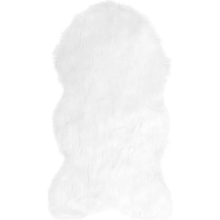 OTTO home Hochflor-Teppich Valeria Fellteppich kuschelig, fellförmig, Höhe: 60 mm, Kunstfell, Fellform, weiche Teppiche, Schlafzimmer, Wohnzimmer – Bild 1