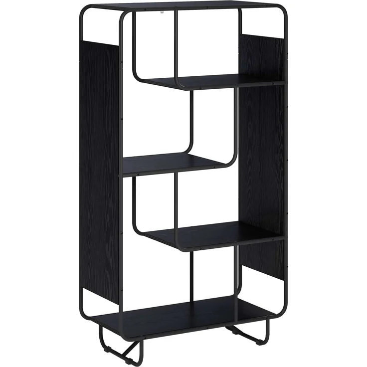 vidaXL Highboard Schwarz Eichen-Optik 80 x 37.5 x 144 cm Holzwerkstoff 8007936 – Bild 2