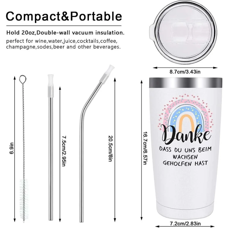 Livole Lehrer Tasse Abschied Geschenk 600ml Kaffeebecher mit Deckel – Bild 7