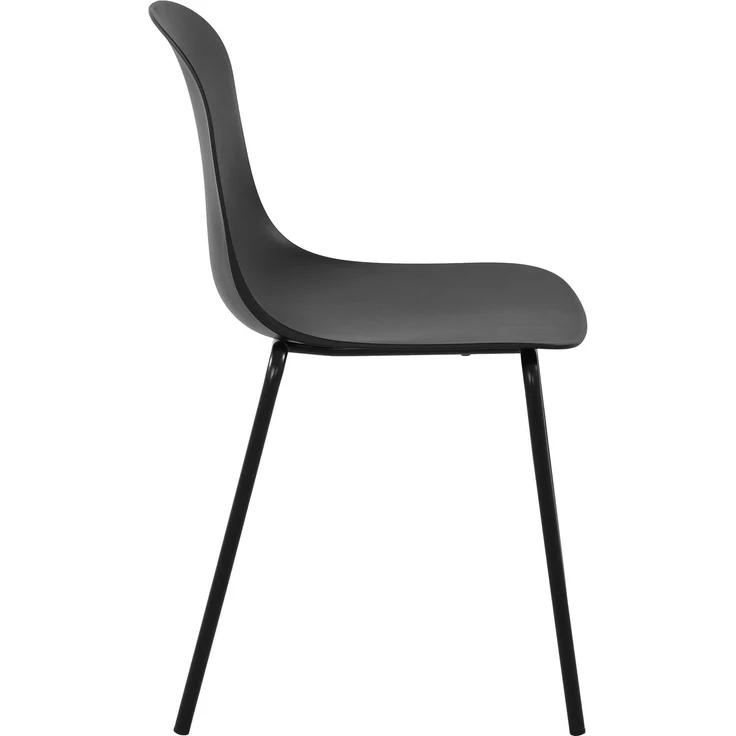 CLP Stapelstuhl Hardin mit ergonomischer Kunststoffschale und stabilem Metallgestell - Farbe:schwarz – Bild 5