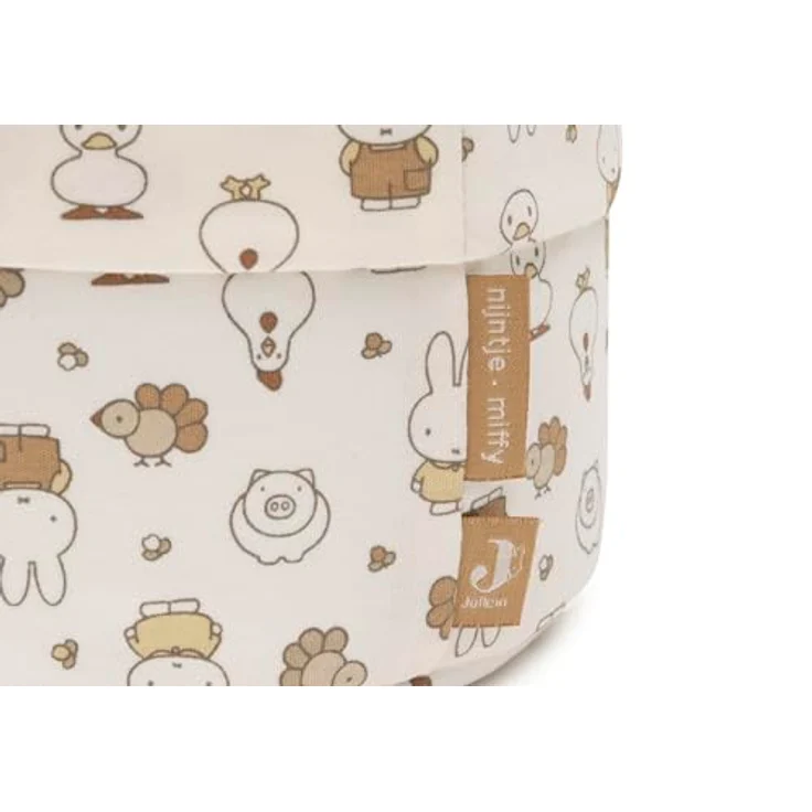 Jollein Pflegekörbchen – Miffy Family Farm – Aufbewahrungskorb Wickeltisch – Wickeltisch Organizer – Wickeltisch Zubehör – 14x18 cm – Bild 3