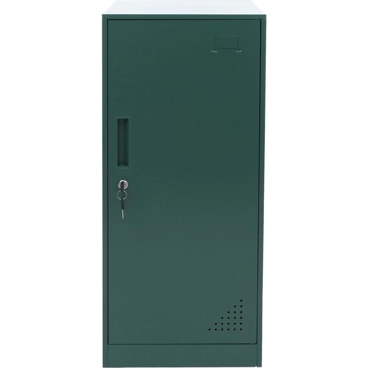Spind HWC-P63, Schließfach Wertfachschrank Schließfachschrank Tür Kleiderstange, 90x38x45cm Stahl ~ grün – Bild 8