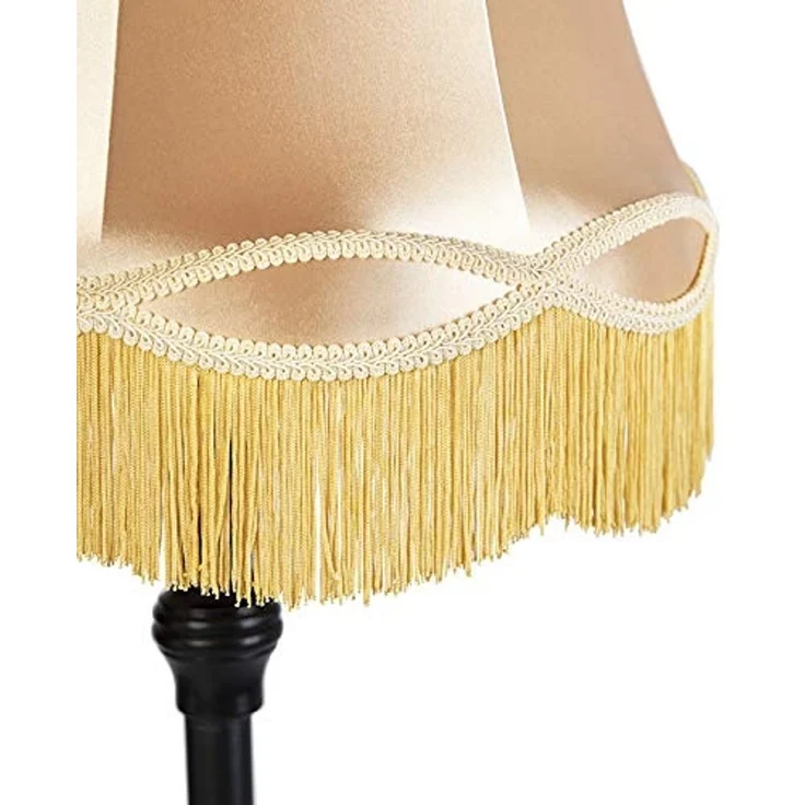 Qazqa Stehlampe Classico, ohne Leuchtmittel, Warmweiß, QAZQA Stehlampe, e27, Gold, Textil, classic-antique – Bild 2