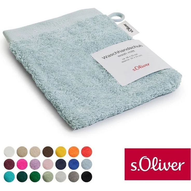 s.Oliver Waschhandschuh s.Oliver, Premium Qualität, 600 gr/m², auch als Sets erhältlich, Walkfrottier (1-St), große Farbauswahl, auch als Duschtuch, Handtuch, Gästetuch – Bild 1