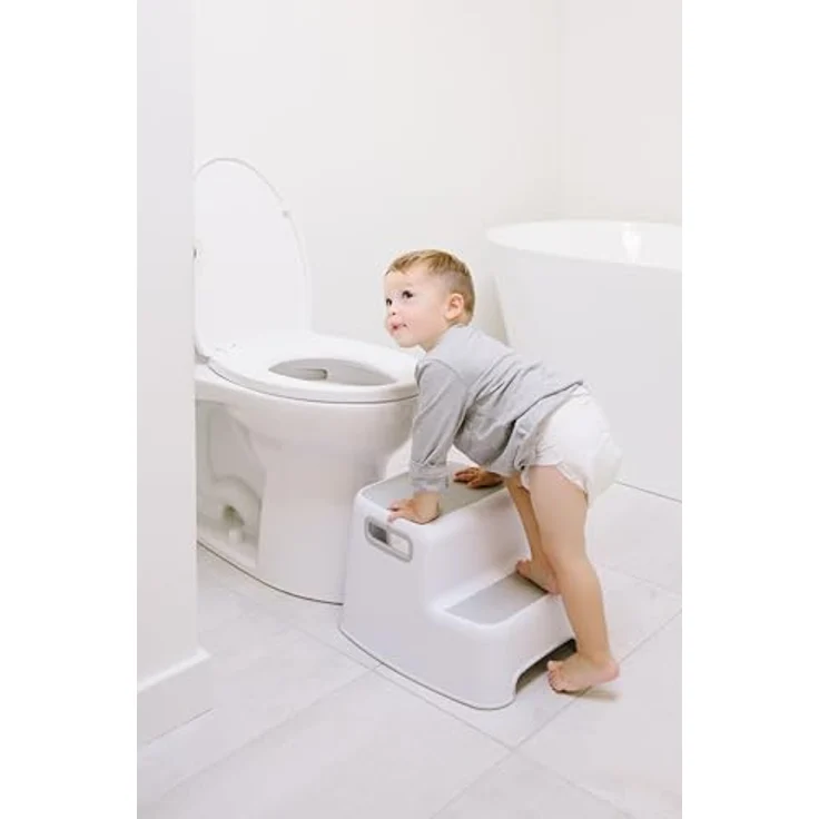 Ubbi Wide 2 Step Stool for Kids, Toddler Stool for Toilet Potty Training, Slip Resistant Soft Grip for Safety – Bild 5