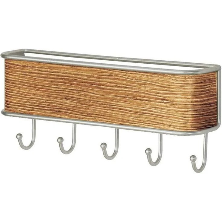 mDesign Schlüsselbrett Ablage Schlüsselboard Organizer Aufbewahrung Metall Holz – Bild 1