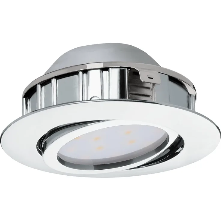 Eglo 95855 Hochvolt LED Einbauleuchte Pineda in chrom 1X6W Ø 8,4cm