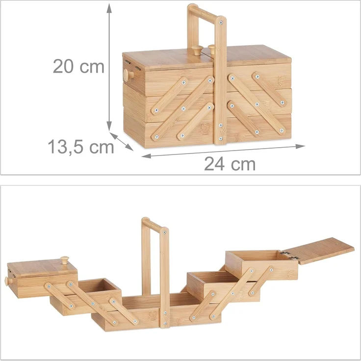 Nähkästchen klein aus Bambus 10022204 – Bild 4
