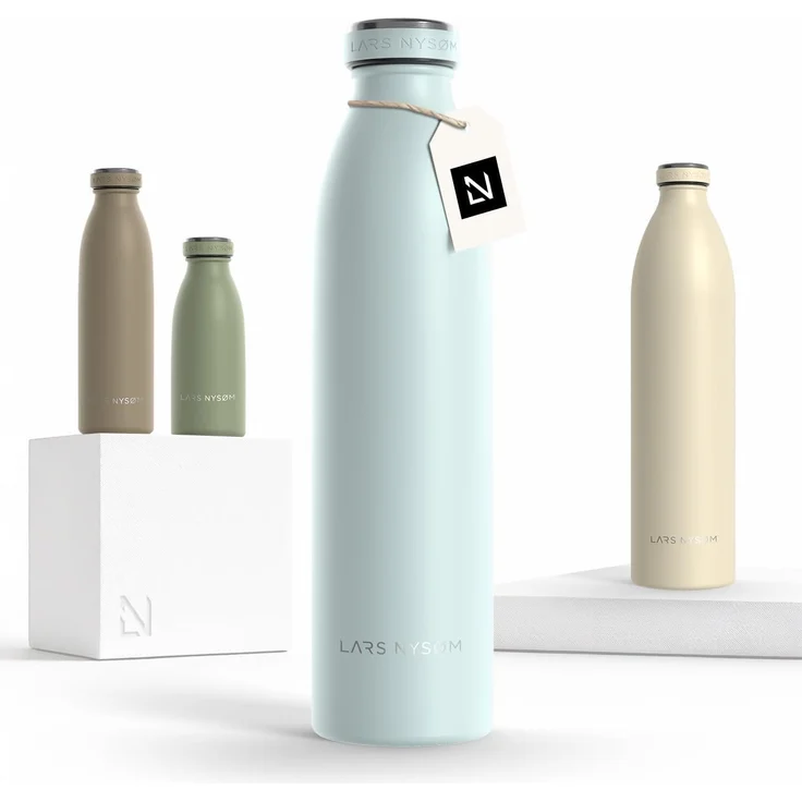 LARS NYSØM 'Ren' Thermoflasche, Misty Blue, 750 ml – Bild 1