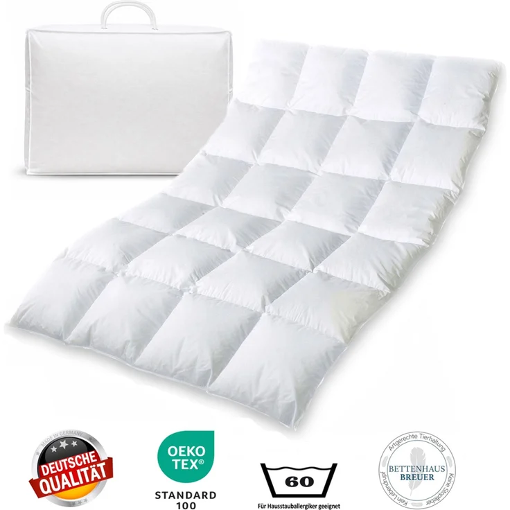 1600g neue sibirische Daunen Federn Bettdecke Daunendecke 135x200 warm – Bild 2